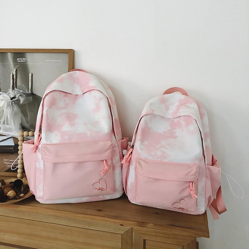 Tie-Dye-Druck Studenten-Schultasche Große Kapazität Damen-Rucksack