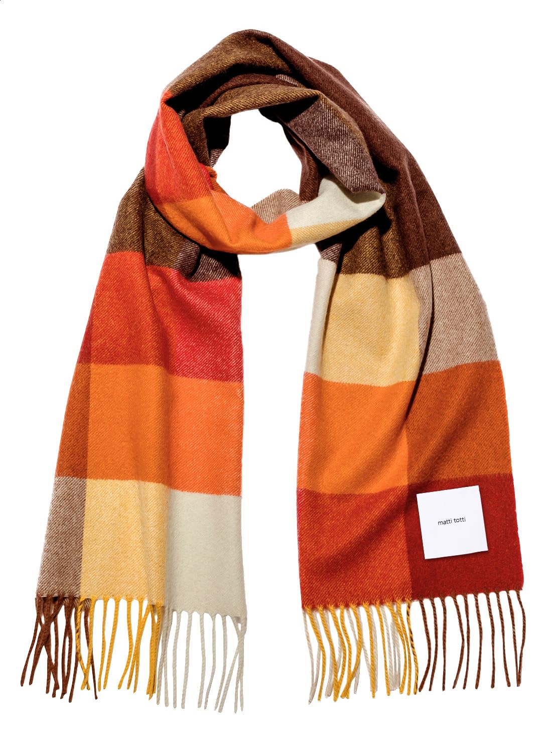 

Matti Totti Dried x Fruit Cashmere Checked Size Cashmere Scarf, Large, Thick, Pattern, Women s, 100, Long, Reversible, Scarf, Gift, B0011B-39