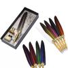 Black Ink Vintage  Wedding Gift Signature Pen Office School Accessories Feather Quill Ballpoint Pen