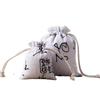 Burlap Jewelry Drawstring Sachets - Handmade Small Wenwan Bags