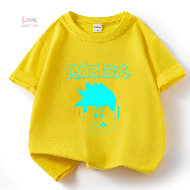 2026 Robloxing kid Tričko Kluci Hra Sportovní Bavlněné Tričko Dítě Kreslený Krátký rukáv Horní díl Ležérní Street Harajuku Oblečení