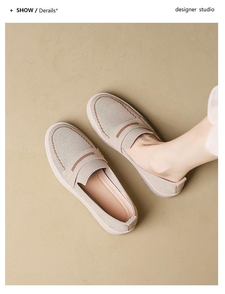 

Deep mouth fisherman shoes shoes single shoes woven shoes flying woven flat bottom round head women 40