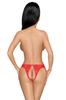 Open Crotch Panty Red Naughty Valentine Ph0121 Red