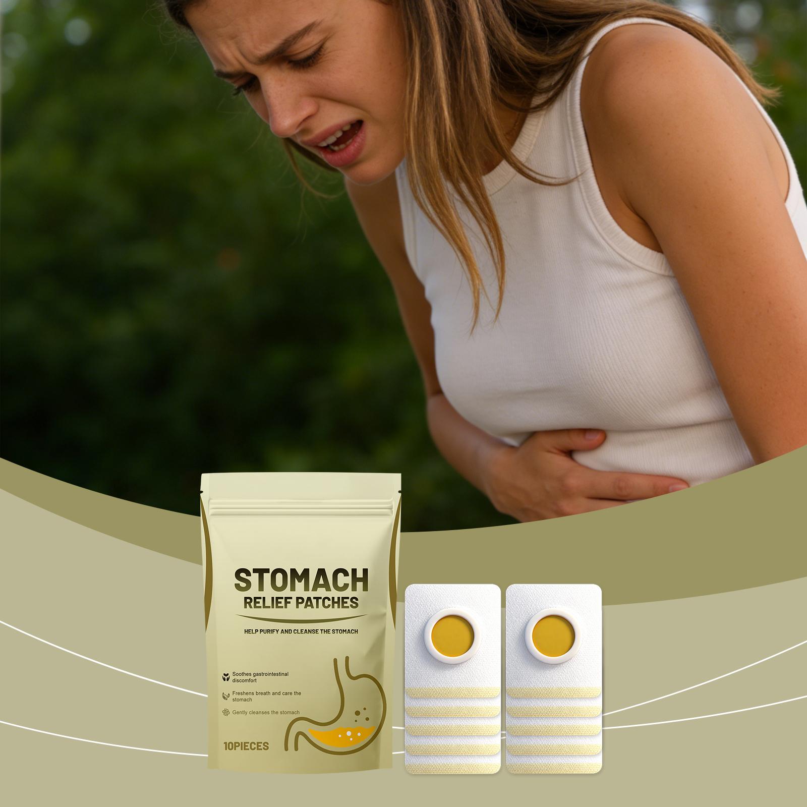 

10 Pieces Of Stomach Care Patch With Mild Comfortable Daily Care Patch One Size білий