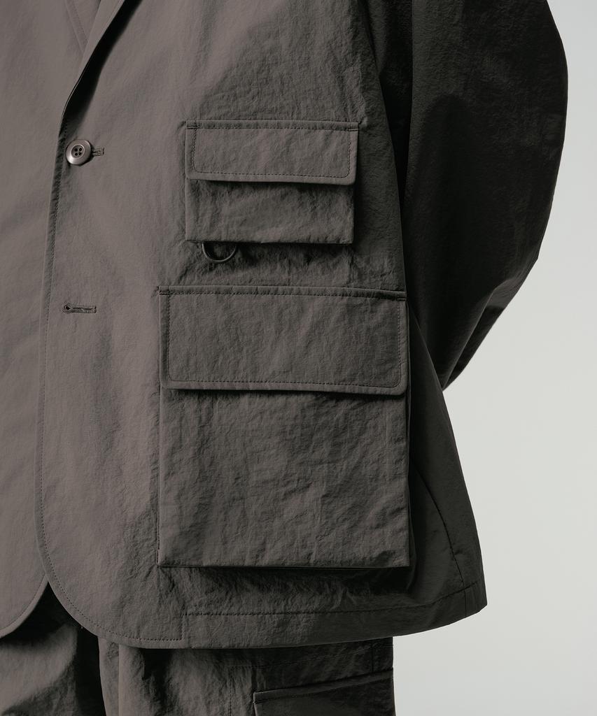 Musinsa Standard [City Leisure] Loose Fit Utility Blazer [Mud Grey]
