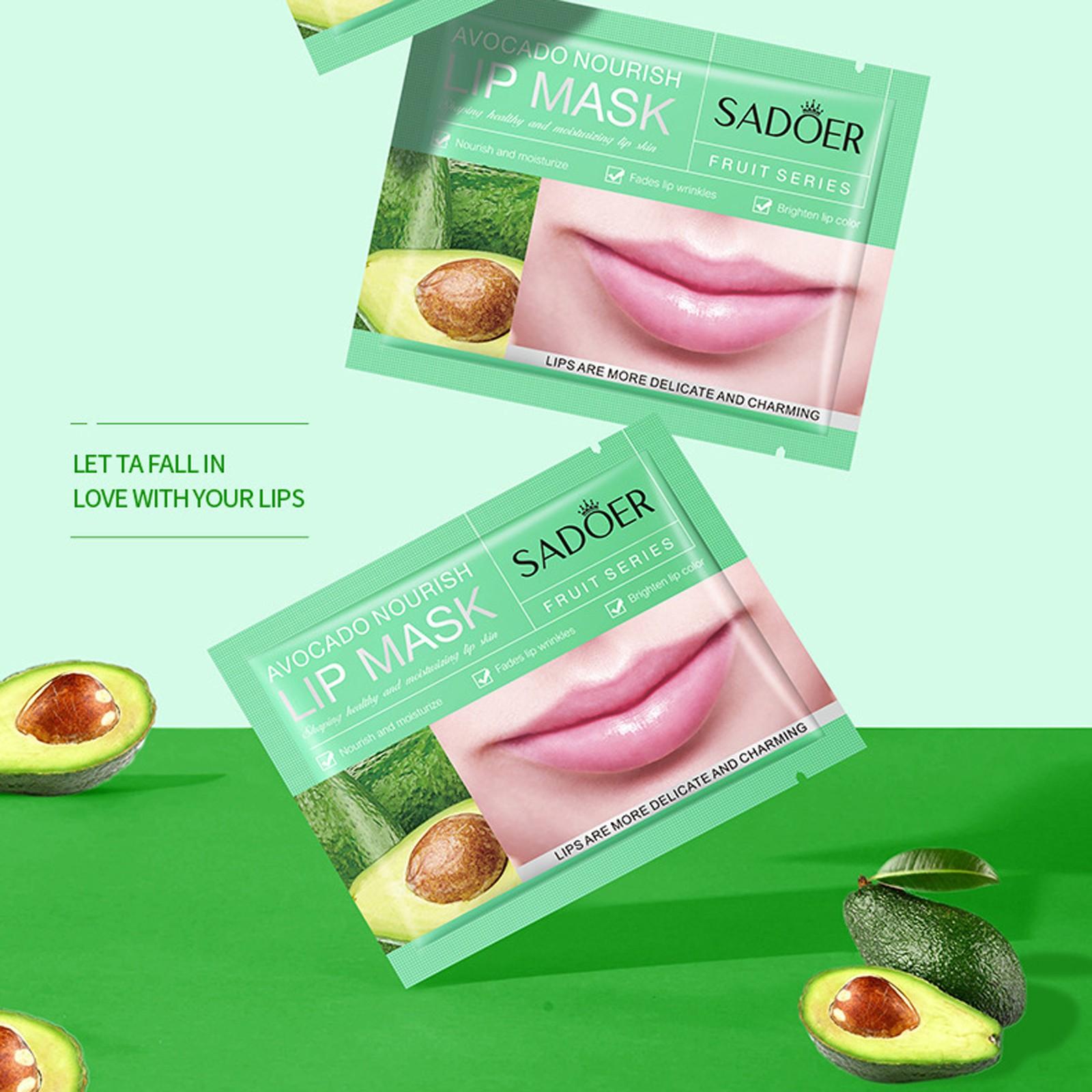 Variety Of Fruit Lip Mask  Lips Nourishing Spa Moisturize Lips Lip Film 8ml One Size