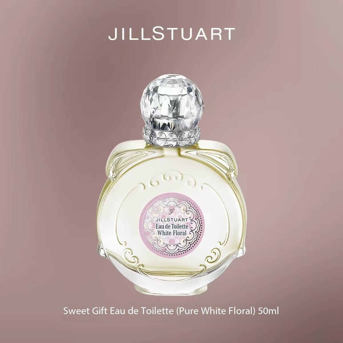 JILLSTUART Sweet Gift Eau de Toilette Floral Fruity Fragrance Birthday Gift Perfume for Women Pure White Blossom