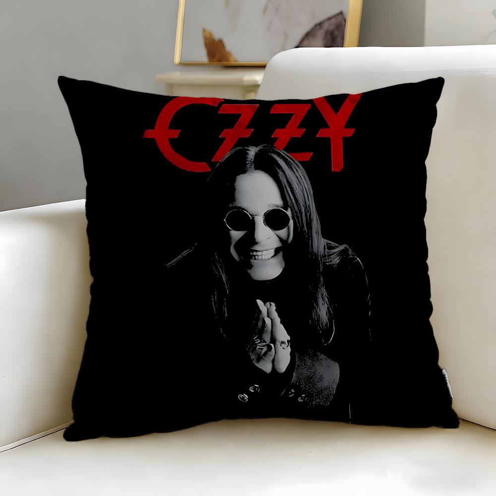 classic singer Ozzy Osbourne Cushion Cover Soft  EasyWash Pillow Case  Versatile for Couch Bed Travel and Office