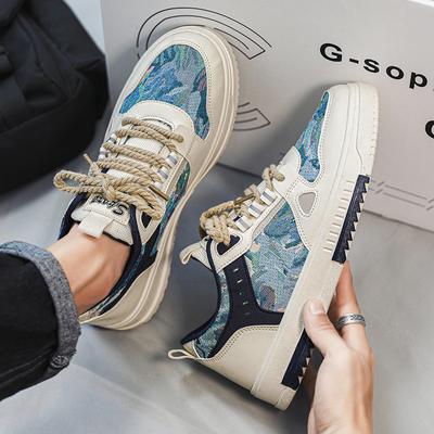 2024Men's Shoes Summer Anti Slip Canvas Small White Shoes Men's Fashion Shoes Breathable Versatile Casual Sports Board Shoes