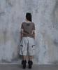PARADIGMFILM [Ep.02] Slub Layered Henley Neck Knit Top (Beige)
