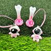 Plastic Anti Lost Golf Tee Hanger Cartoon Astronaut Golf Tee Ring with Strap for Men Women Loss Prevention Tee Holder for Golf Enthusiasts