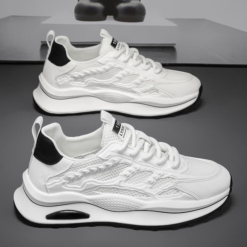 

Мужская обувь лето новая молодежная спортивная обувь повседневная высокая дышащая сетка увеличивающая рост папина универсальная трендовая обувь 44