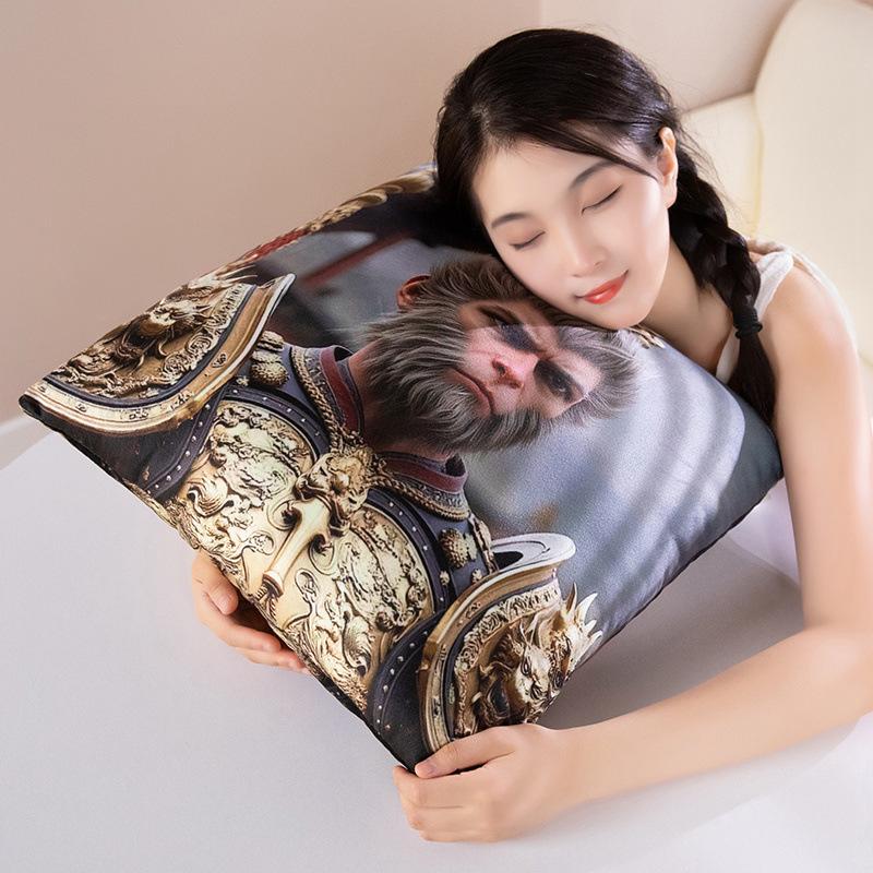 Black Myth Wukong Game Peripheral Pillow Figure Poster Doll Gift Nap Cushion Souvenir Pillow Sofa