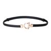 Womens Adjustable Pu Leather Belt With Metal Buckle For Office And Casual Wear
