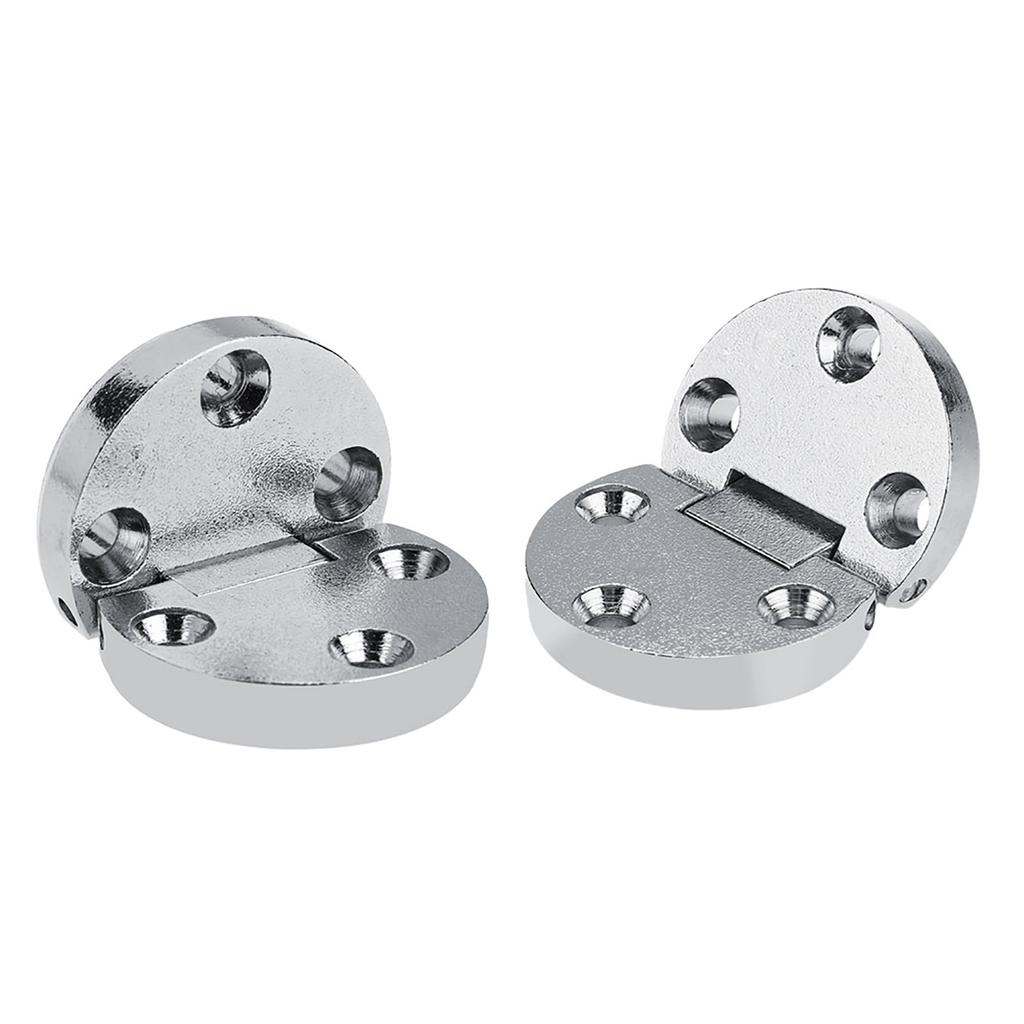 2Pcs Zinc Alloy Self Supporting Folding Table Hinges Home Flap Tables Furniture Oval Hardware
