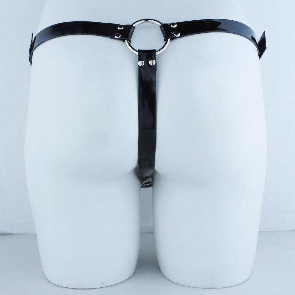 FRRK Adjustable Chastity Lock Belt with Elastic Buttons for Outing Wear