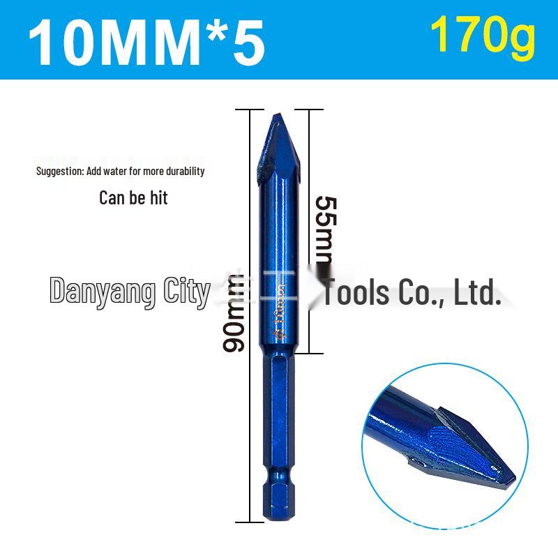 Hex Shank Multifunctional Dry Drill Bit for Ceramic, Stone & Porcelain