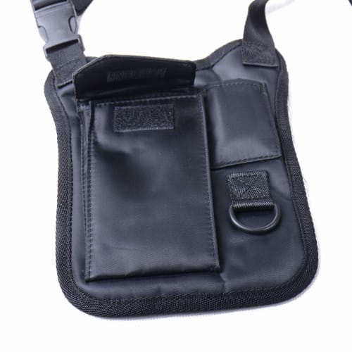 Anti-theft Hidden Underarm Strap Wallet Holster, Nylon, Leisure, Outdoor, Double Shoulder Pockets, Secret Service Tactical Bag (Black)