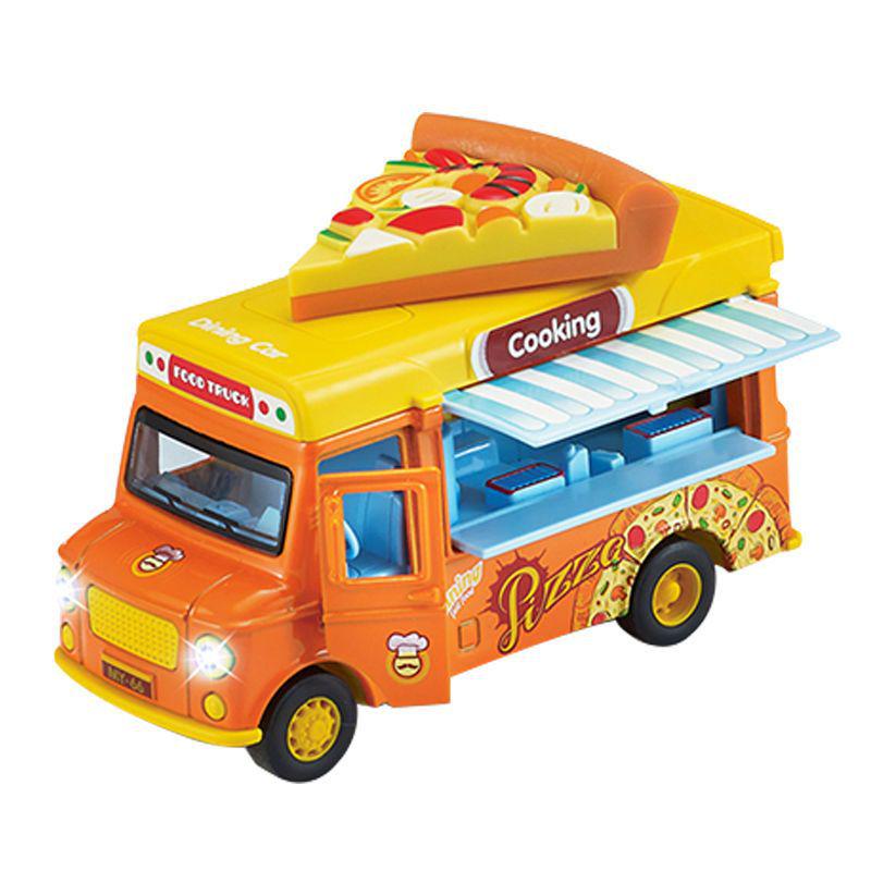 Douyin Hot Q Version Pretend Play Toy Mingyuan Hamburger & Ice Cream Car