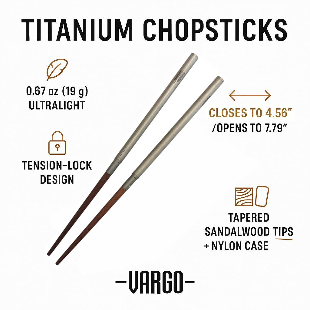 VARGO Titanium Chopsticks T-223
