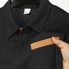 Polo cu mânecă lungă pentru bărbați, cu rever, de modă business casual
