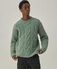 MAGOODGAN Knit 3951 Fisherman Cream Crewneck Sweater