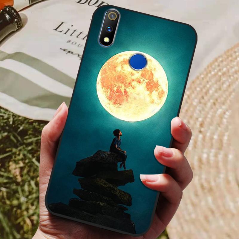 Realme 3 Pro Kılıfı Yumuşak Silikon TPU Arka Kapak OPPO Realme 3 Pro RMX1851 İçin Kılıf Funda Realme3 RMX1825 RMX1821 Darbeye Dayanıklı