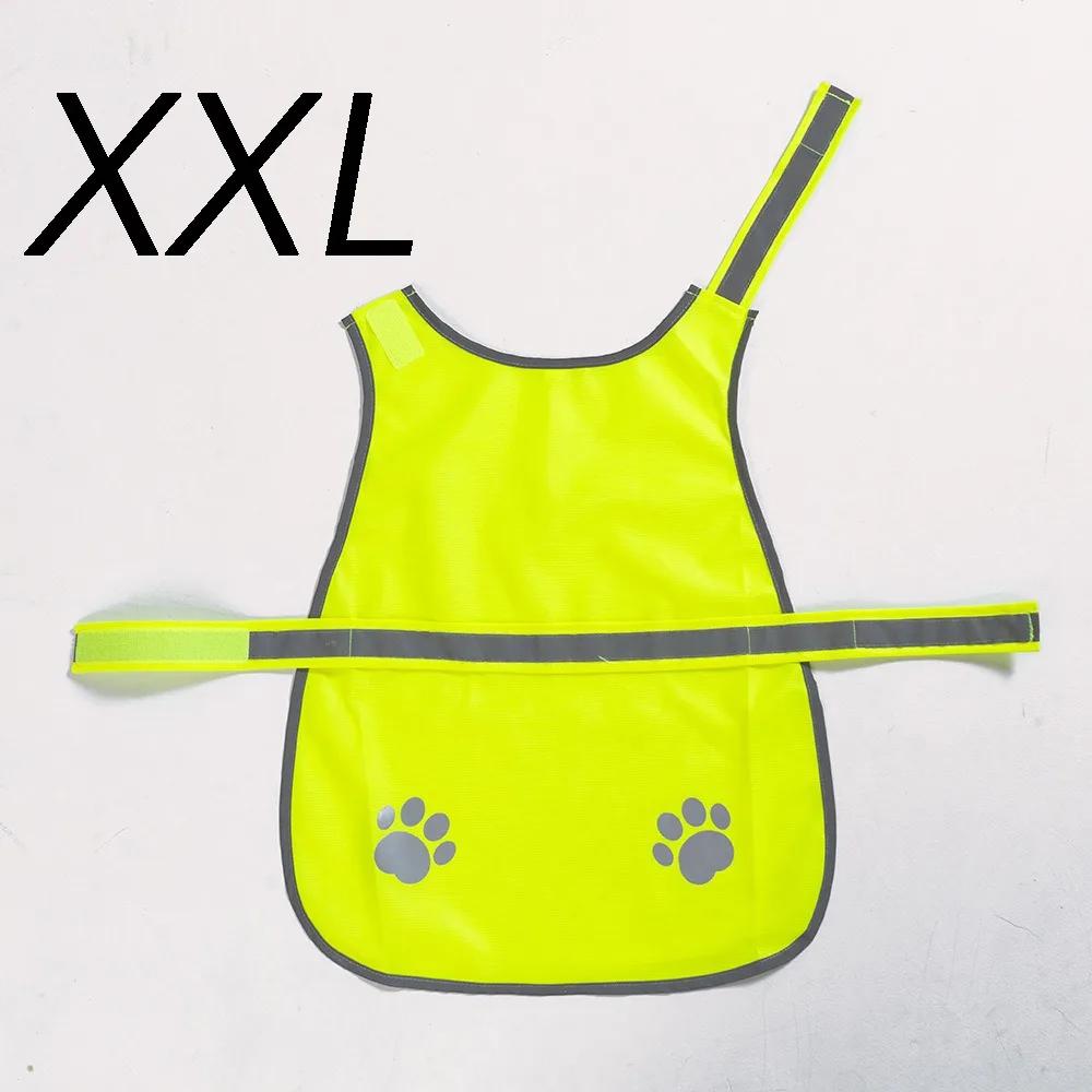 High Visibility Dogs Reflective Vest Fluorescent Ventilate Cozy Dog Safety Vest Night Safety Adjustable Dog Vis Jacket