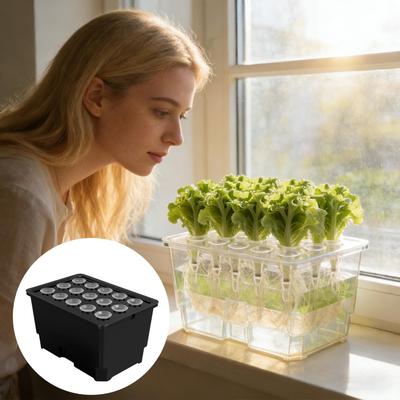 Hydroponic System Germination 15 Pods Germination Planter Indoor Hydroponic Garden For Balcony Garden Greenhouse Outdoor Farm