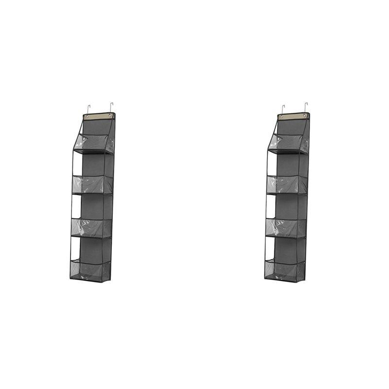 2X Multifunctional Hanging Bag Can Be Hung Behind The Door Multilayer Storage Sundries Sorting Storage Hanging Bag Gray серый 3990₽