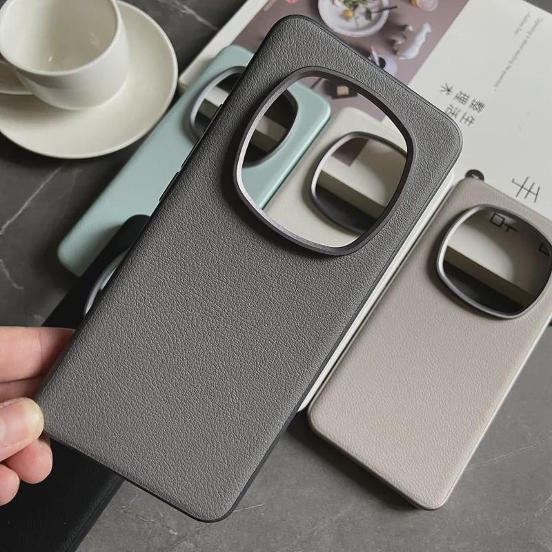 Honor Magic6 Pro Luxury Leather Anti-Fall Protective Case – Simple, Sleek, and Professional.