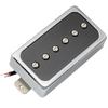 Artec SHA66C Alnico 5 Splendor Pickup Bridge PU for Les Paul Electric Humbucker-Size P-90 Guitar, Chrome/Black