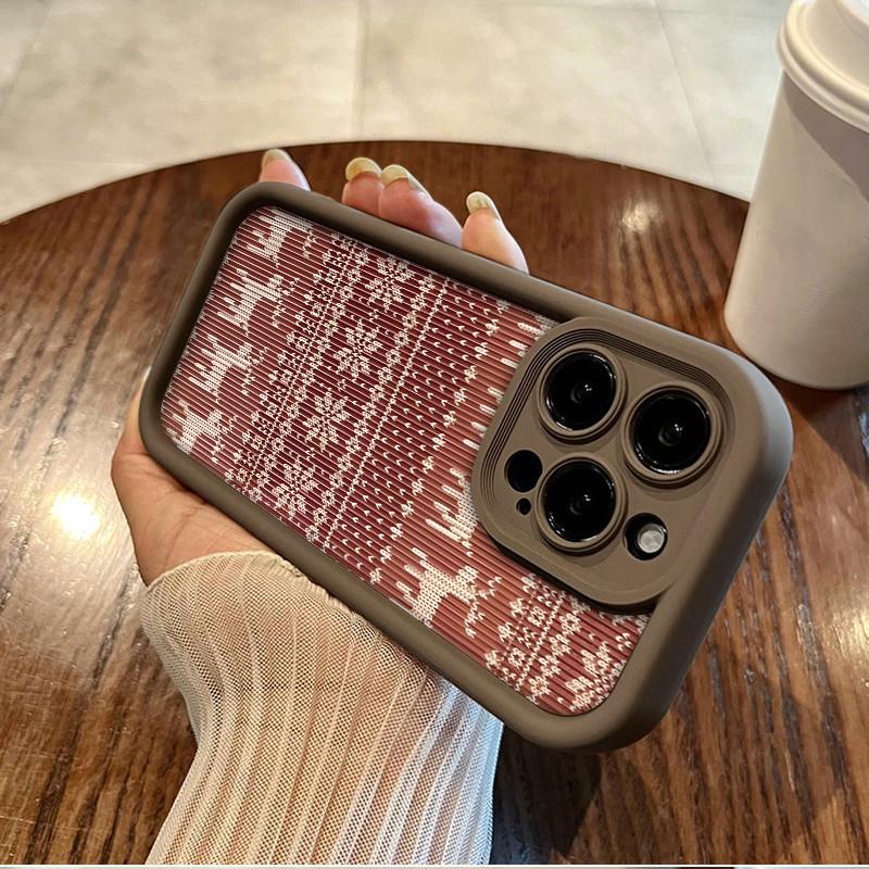 Deer Totem Printed Fashion Case Flexible Soft Silicone TPU Shell Full Back Cover for iPhone Samsung