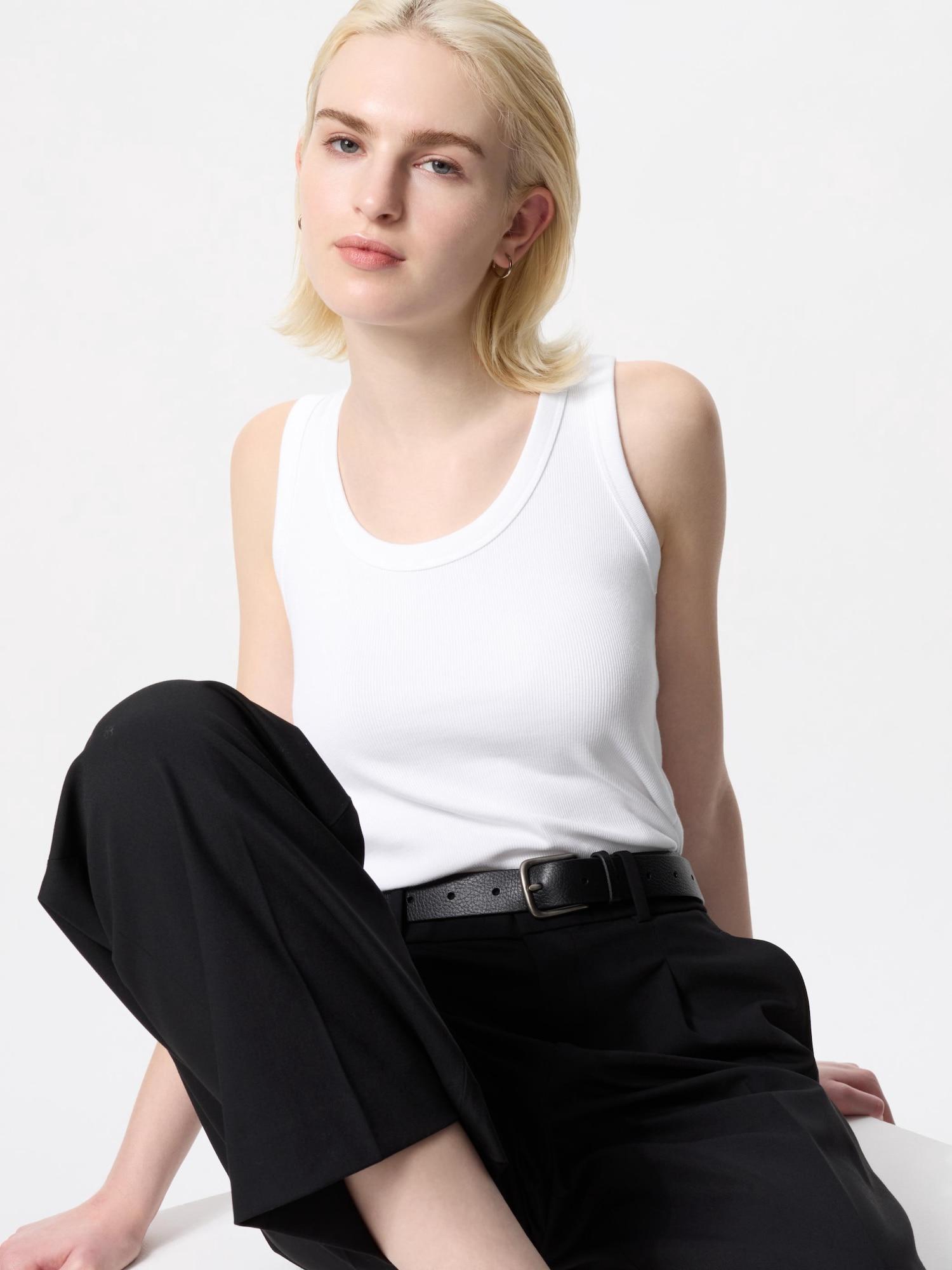 

Мягкая ребристая майка Uniqlo Japan 00 WHITE/S