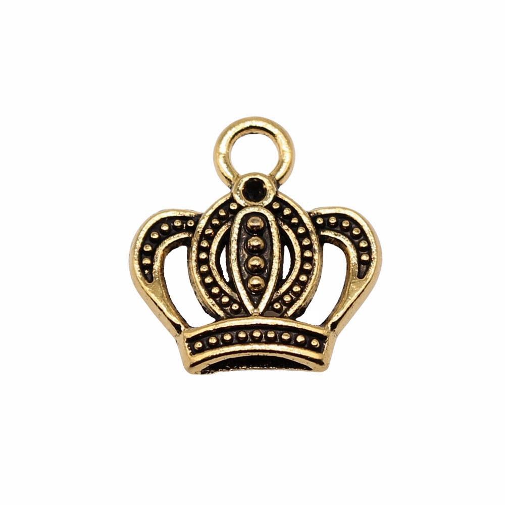 Charms Crown Pendants Minimalist Jewelry Components QC035