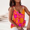 Ladies Summer Sleeveless Camisole Print Ladies V Neck Tank Top Casual Tops