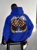 Hip Hop Luxury Hand Dollar Gold Accessory Back Graphic Print Men Hip Hop Sports Hoodie Retro Street Culture Loose Oversized Pullover Sweatshirt