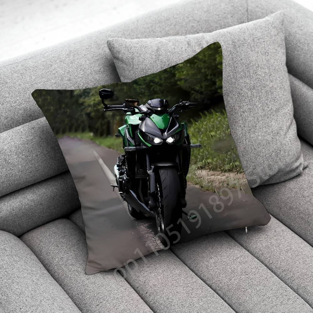 

Car Bike K-Kawasakis Moto Throw Pillow Case For 50x50cm 40x40cm 55x55cm 45x45cm 30x30cm Square Bedroom Pillowcase Cover 30cmx30cm