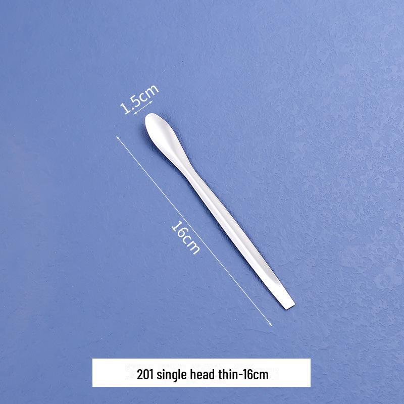 Nerezová lžička na léky pro kosmetické balení - Jednohlavá nebo dvouhlavá varianta