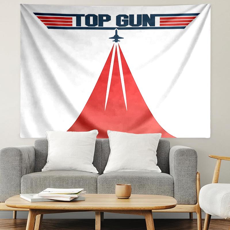 Top Gun Print Tapestry, Lightweight Wall Hanging, for Bedroom, Dorm, Living Room, Home Art Decor, Birthday Christmas Gift for Friends