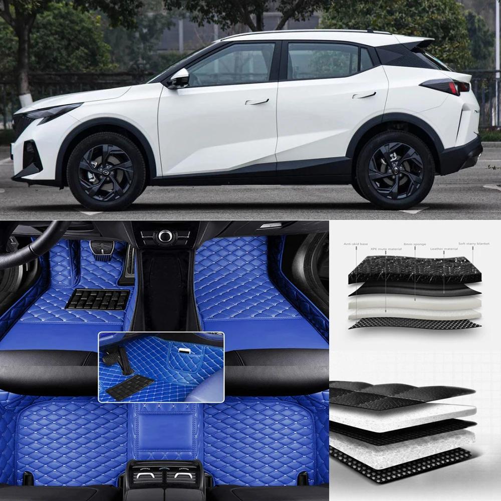 Custom Car Floor Mats For Mercedes Benz GLS X166 X167 2015-2026 Years Auto Leather Waterproof Carpets Foot Coche