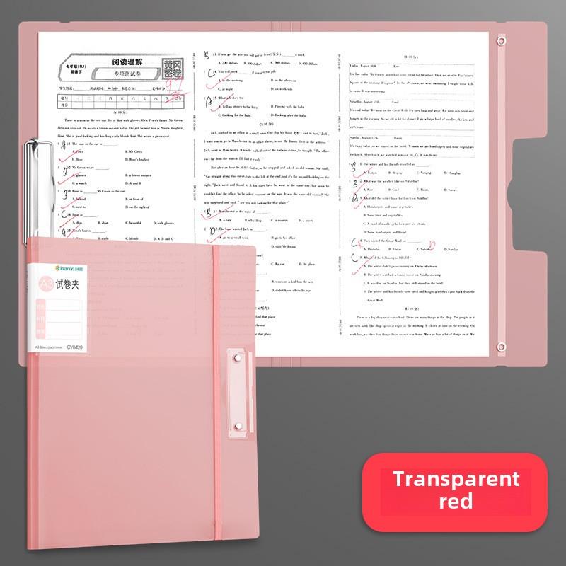 NEW Strap Design A3 File Folder Students Exam Paper Storage Clip Multifunction Clipboard Writing Pad Document File Folders