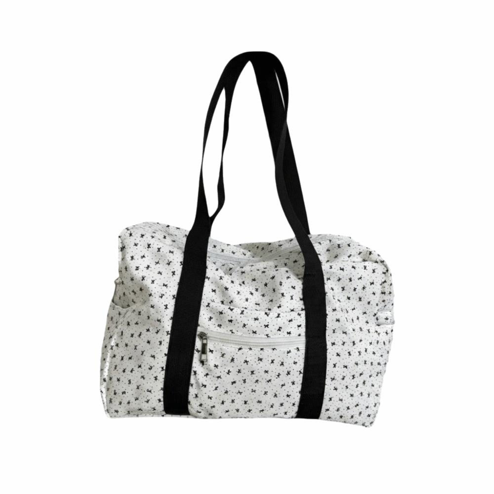All Match Polka Dot Gym Bag Lightweight Travel Tote Bag Large Capacity Shoulder Bag Sports Fitness