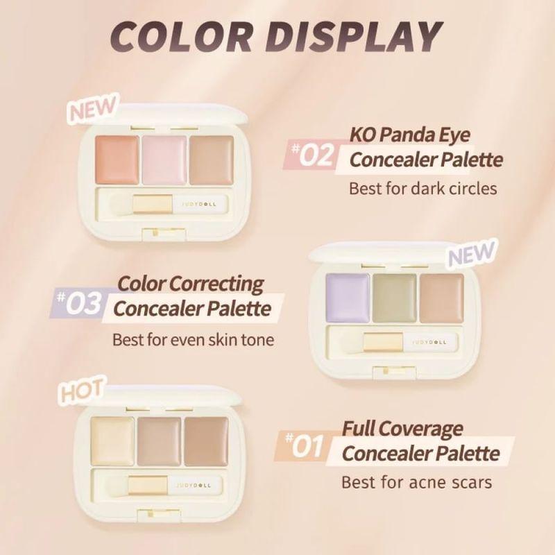 Judydoll - Three-Shades Concealer Palette - 2 Colors