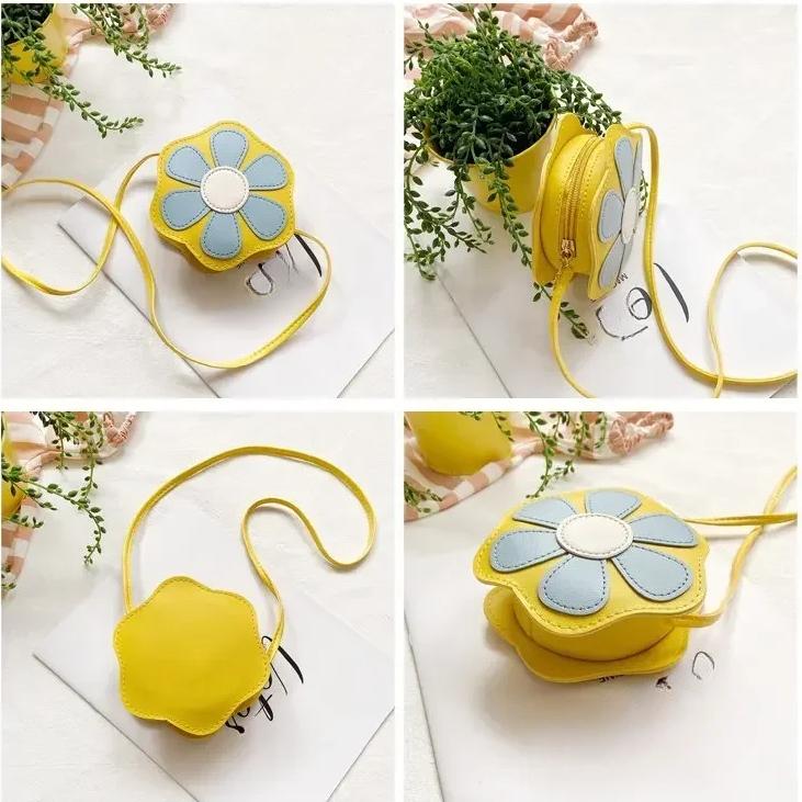 Schöne Baby Mädchen Blume Geldbörse Mode Kinder Umhängetaschen PU Leder Kinder Schulter Taschen Prinzessin Kleine Brieftasche Handtaschen