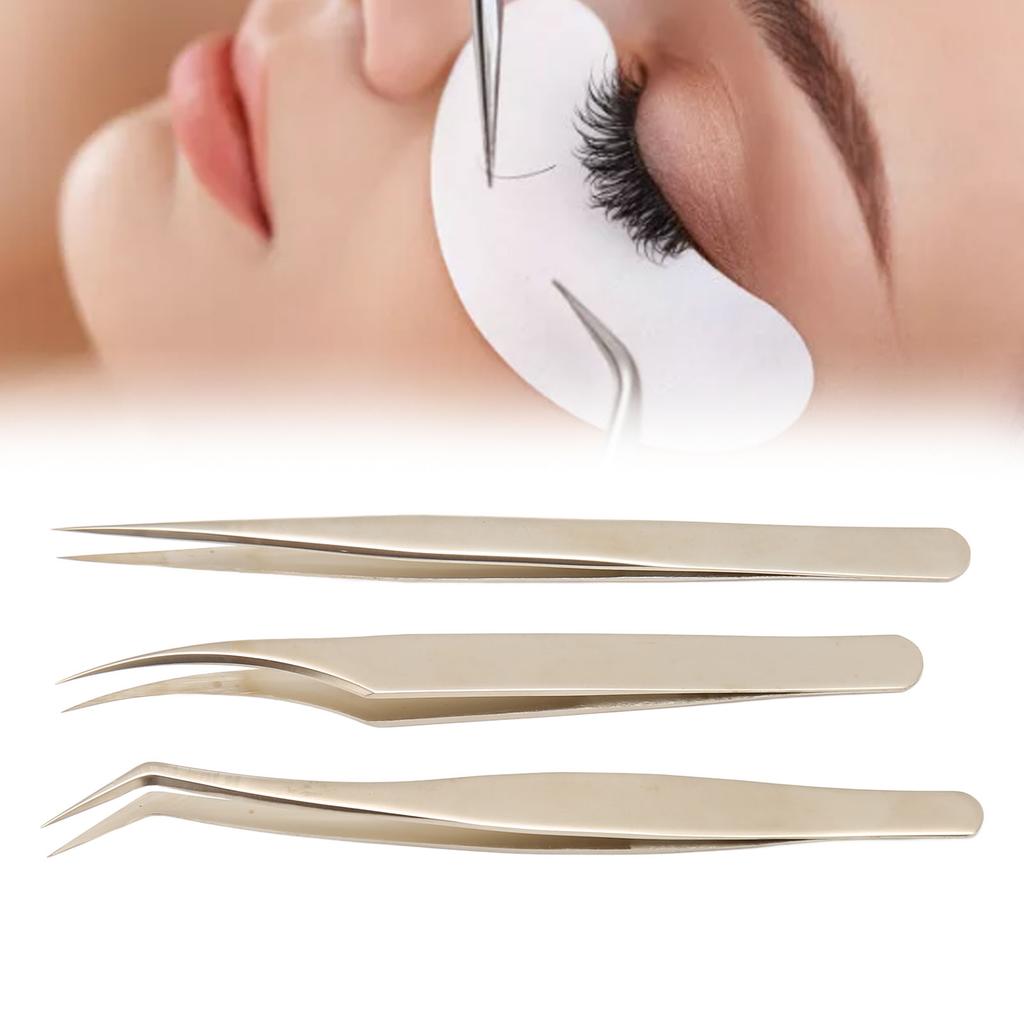 Lash Extensions Tweezers High Precise Stainless Steel Fine Tip Extension Applicator High Hardness