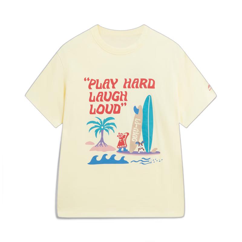 Li-Ning Youth Women s Ice Feel Short Sleeve T-Shirt M