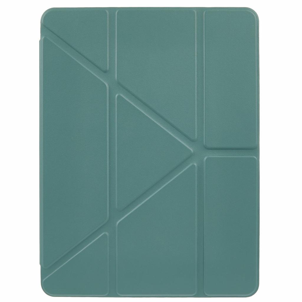 Tablet Case For iPad 9.7-inch (2018)/(2017)/Air 2/Air (2013) , Origami Stand Clear Back PU Leather Cover