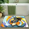 Pokemon Pikachu Starry Meteor Shower Print Non-Slip Doormat, Absorbent Floor Mat for Home Decor