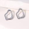 Luxury Stainless Steel Geometric Stud Earrings – Non-Fading, Simple Design